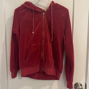 JUICY COUTURE RED HOODIE